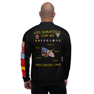 USS Saratoga (CVA-60) 1966 FP Cruise Jacket - Black