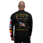 USS Saratoga (CV-60) 1987 FP Cruise Jacket - Black – back view, white