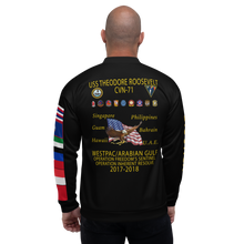 Load image into Gallery viewer, USS Theodore Roosevelt (CVN-71) 2017-18 FP Cruise Jacket - Black