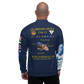USS Abraham Lincoln (CVN-72) 1993 FP Cruise Jacket - Shellback – back view, white