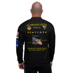 USS Abraham Lincoln (CVN-72) 2000-01 FP Cruise Jacket – back view, white