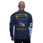 USS Abraham Lincoln (CVN-72) 2000-01 FP Cruise Jacket - Shellback – back view, white