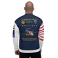 USS Abraham Lincoln (CVN-72) 2000-01 FP Cruise Jacket - All American – back view, white