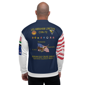 USS Abraham Lincoln (CVN-72) 2000-01 FP Cruise Jacket - All American