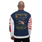 USS Abraham Lincoln (CVN-72) 2002-03 FP Cruise Jacket - All American – back view, white