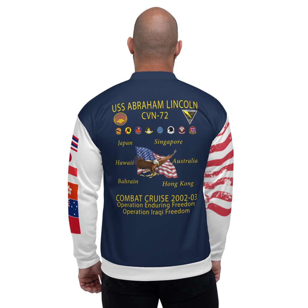 USS Abraham Lincoln (CVN-72) 2002-03 FP Cruise Jacket - All American