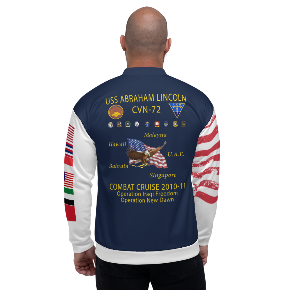 USS Abraham Lincoln (CVN-72) 2010-11 FP Cruise Jacket - All American