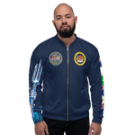 USS America (CVA-66) 1968 Full Print Cruise Jacket - Shellback – front view, white