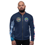 USS Coral Sea (CVA-43) 1969-70 FP Cruise Jacket - Shellback Sleeve – front view, white