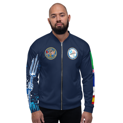 USS Enterprise (CVAN-65) 1964 FP Cruise Jacket - Shellback Sleeve – front view, white