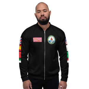 USS George H.W. Bush (CVN-77) 2011 FP Cruise Jacket - Black – front view, white