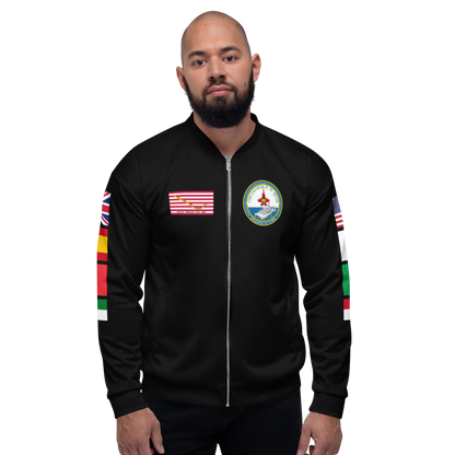 USS George H.W. Bush (CVN-77) 2011 FP Cruise Jacket - Black – front view, white