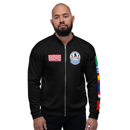 USS George Washington (CVN-73) 1996 FP Cruise Jacket - Black – front view, white
