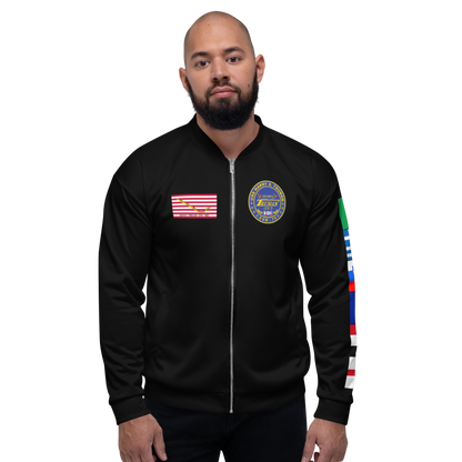USS Harry S. Truman (CVN-75) 2002-03 FP Cruise Jacket - Black – front view, white