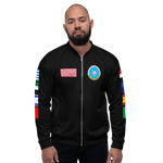USS Dwight D. Eisenhower (CVN-69) 1994-95 FP Cruise Jacket - Black – front view, white