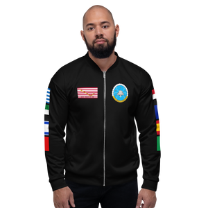 USS Dwight D. Eisenhower (CVN-69) 1994-95 FP Cruise Jacket - Black – front view, white