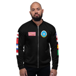 USS Dwight D. Eisenhower (CVN-69) 1990 FP Cruise Jacket - Black – front view, white