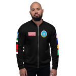 USS Dwight D. Eisenhower (CVN-69) 1998 FP Cruise Jacket - Black – front view, white