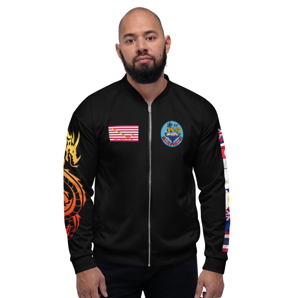 USS Coral Sea (CV-43) 1981-82 FP Cruise Jacket - WestPac – front view, white