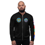 USS Coral Sea (CV-43) 1985-86 FR Cruise Jacket - Black – front view, white