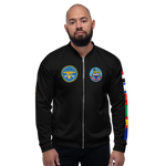 USS Coral Sea (CV-43) 1987-88 FP Cruise Jacket - Black – front view, white