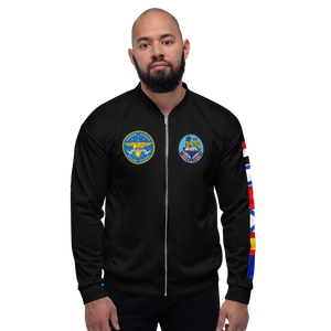 USS Coral Sea (CV-43) 1989 FP Cruise Jacket - Black – front view, white