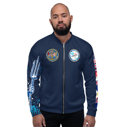 USS Enterprise (CVN-65) 1978 FP Cruise Jacket - Shellback – front view, white