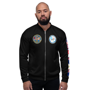 USS Enterprise (CVN-65) 1978 FP Cruise Jacket - Black – front view, white