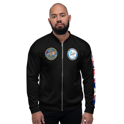 USS Enterprise (CVN-65) 1978 FP Cruise Jacket - Black – front view, white