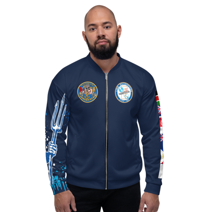 USS Enterprise (CVN-65) 1982-83 FP Cruise Jacket - Shellback – front view, white