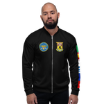 USS Forrestal (CVA-59) 1968-69 FP Cruise Jacket - Black – front view, white