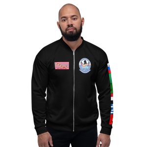 USS George Washington (CVN-73) 2002 FP Cruise Jacket - Black – front view, white