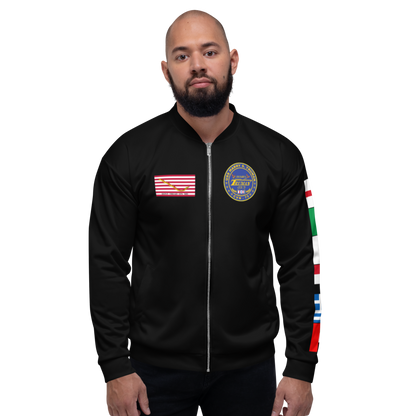 USS Harry S. Truman (CVN-75) 2004-05 FP Cruise Jacket - Black – front view, white