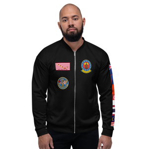 USS Independence (CV-62) 1997 FP Cruise Jacket - Black – front view, white