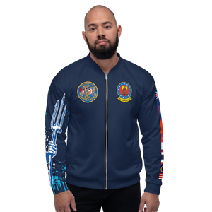 USS Independence (CV-62) 1997 FP Cruise Jacket - Shellback – front view, white