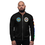 USS John F. Kennedy (CV-67) 1980-81 FP Cruise Jacket - Black – front view, white