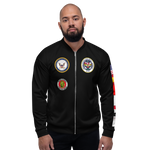 USS John F. Kennedy (CV-67) 2004 FP Cruise Jacket - Black – front view, white