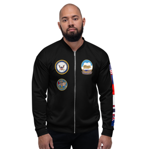 USS Kitty Hawk (CV-63) 1999 FP Cruise Jacket - Black – front view, white