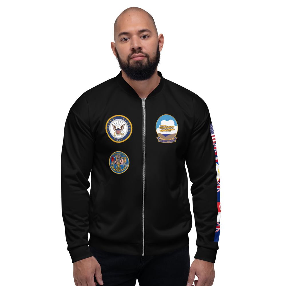 USS Kitty Hawk (CV-63) 1981 FP Cruise Jacket – front view, white