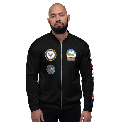 USS Kitty Hawk (CV-63) 1981 FP Cruise Jacket – front view, white