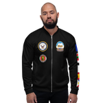USS Kitty Hawk (CV-63) 1987 FP Cruise Jacket - Black – front view, white