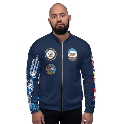USS Kitty Hawk (CV-63) 1981 Cruise Jacket - Shellback – front view, white