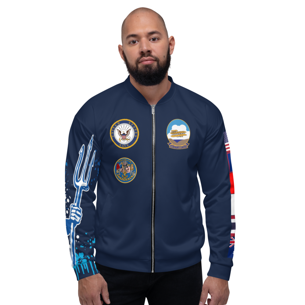 USS Kitty Hawk (CV-63) 1999 FP Cruise Jacket - Shellback – front view, white