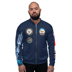 USS Kitty Hawk (CV-63) 1999 FP Cruise Jacket - Shellback – front view, white