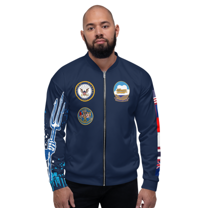 USS Kitty Hawk (CV-63) 1999 FP Cruise Jacket - Shellback – front view, white