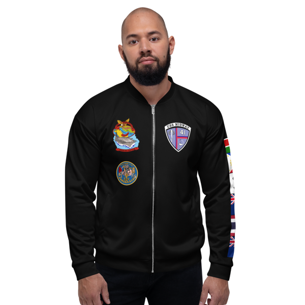 USS Midway (CV-41) 1987-88 FP Cruise Jacket - Black