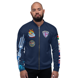USS Midway (CV-41) 1987-88 FP Cruise Jacket - Shellback – front view, white