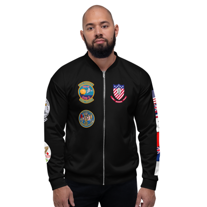 USS Ranger (CV-61) 1992-93 FP Cruise Jacket - Black – front view, white