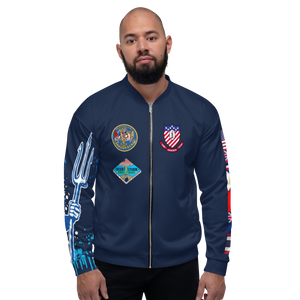 USS Ranger (CV-61) 1991 FP Cruise Jacket - Shellback – front view, white