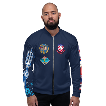 USS Ranger (CV-61) 1991 FP Cruise Jacket - Shellback – front view, white
